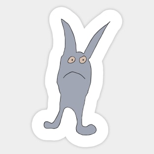 Unhappy Rabbit Sticker